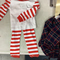 Long Sleeve PJ Set - Red/White