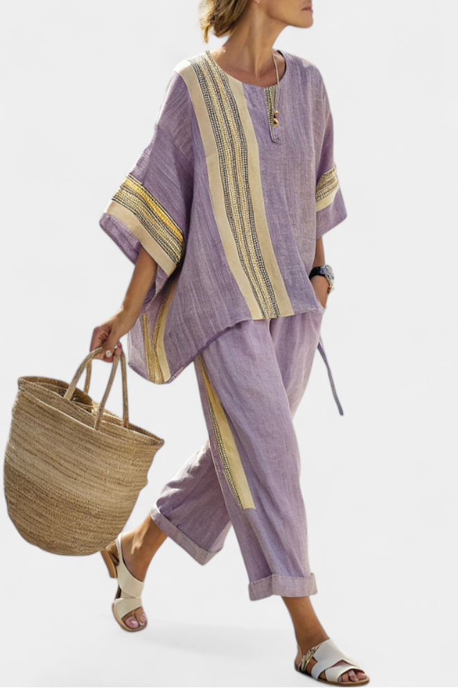 Lorena | Set Boho Linen and Bamboo