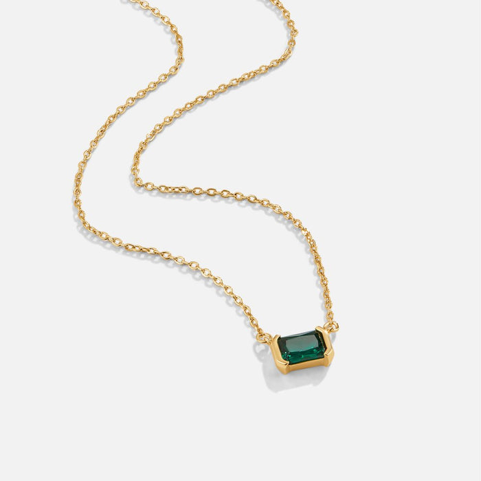 Loretta | Necklace with Emerald Stone