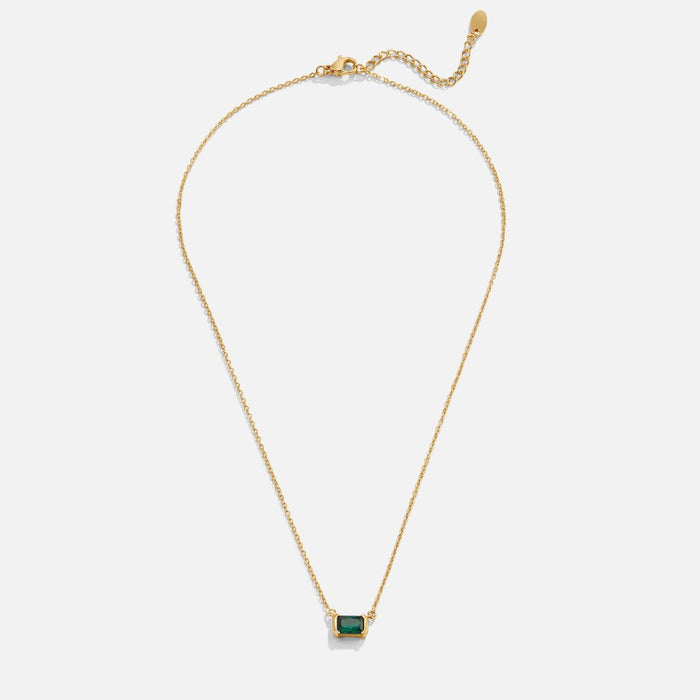 Loretta | Necklace with Emerald Stone