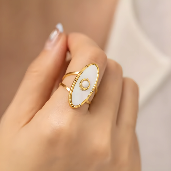 Lucía | Gold-Plated Sun Ring