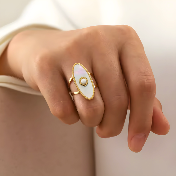 Lucía | Gold-Plated Sun Ring
