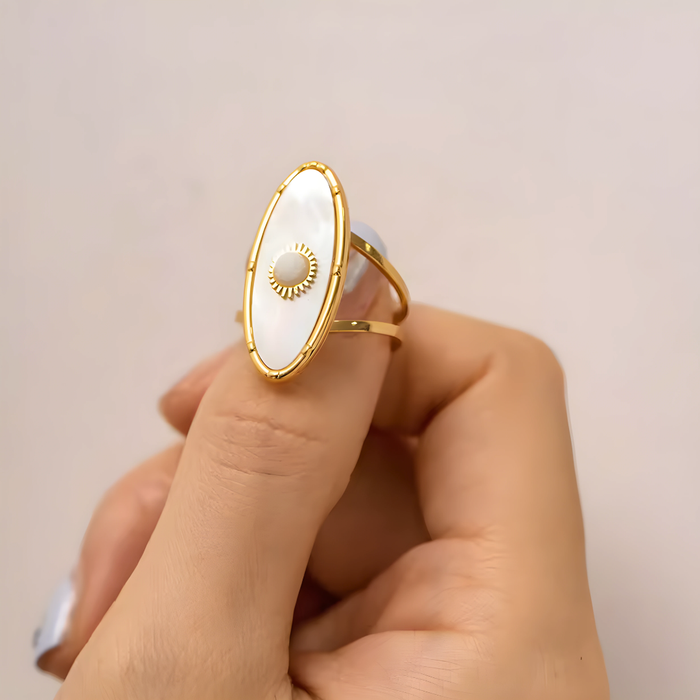 Lucía | Gold-Plated Sun Ring