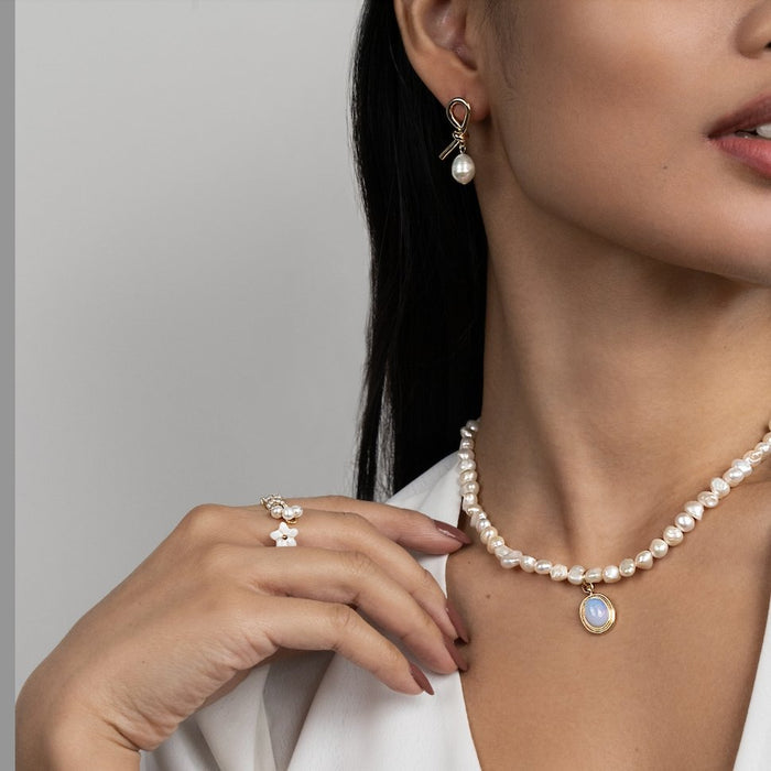 Lucía | Silver Shape Curve Tereza-sofie Earrings