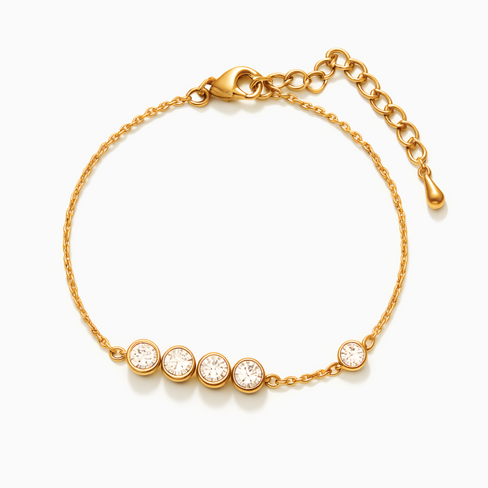 Lucías | Gold-Plated Five Bracelet