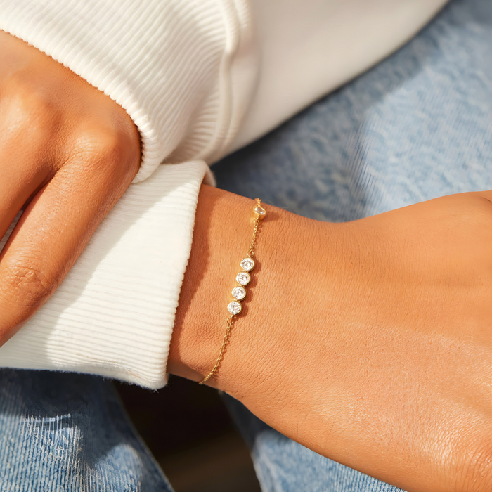 Lucías | Gold-Plated Five Bracelet