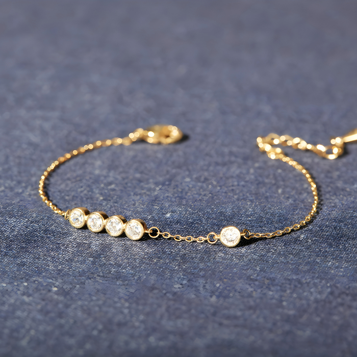Lucías | Gold-Plated Five Bracelet