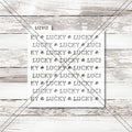 Lucky Worded Typewriter St. Patrick's Day Stencil.
