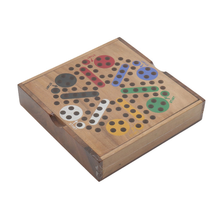 LUDO | 18 cm | Solid Wood | 6 Players