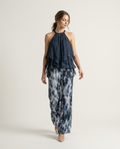 Ludovica | Set Blouse and Trousers with Shoulders Open - off-white studio editorial