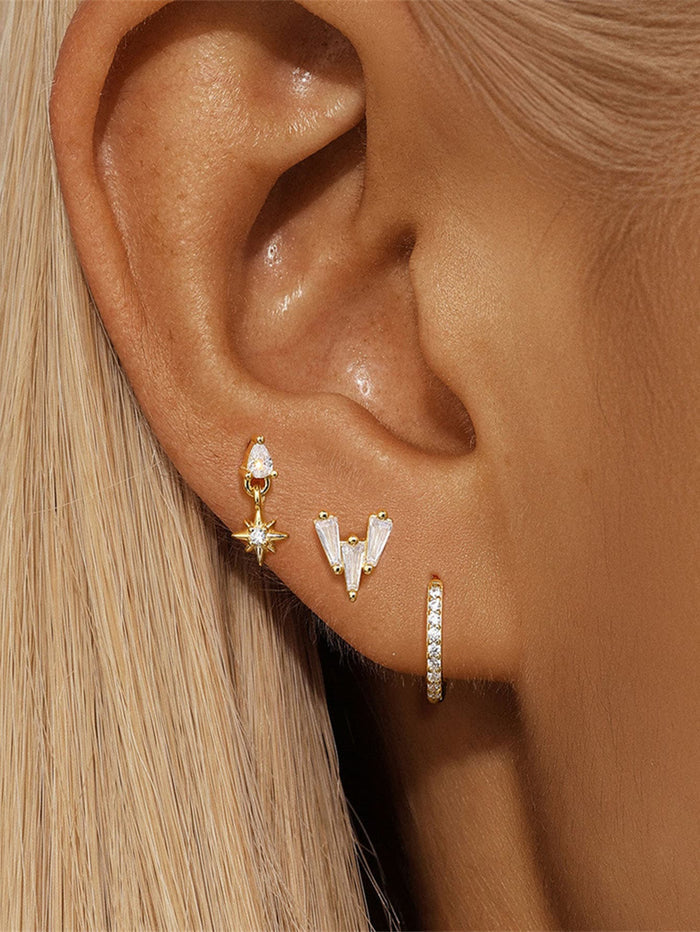 Luisa | Delicate Earrings with Brilliant Texture