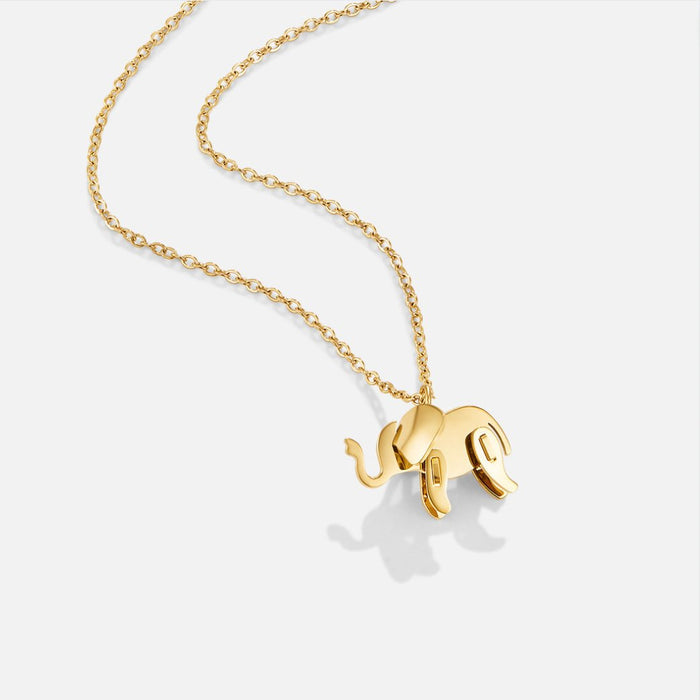 Luisa | Gold-Plated Necklace with Floral Symmetrical Elements