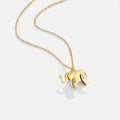 Luisa | Gold-Plated Necklace with Floral Symmetrical Elements