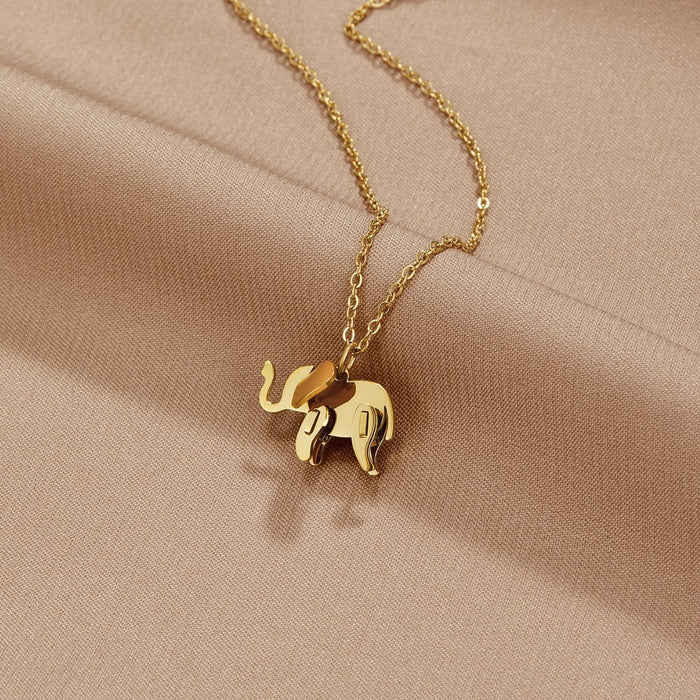 Luisa | Gold-Plated Necklace with Floral Symmetrical Elements