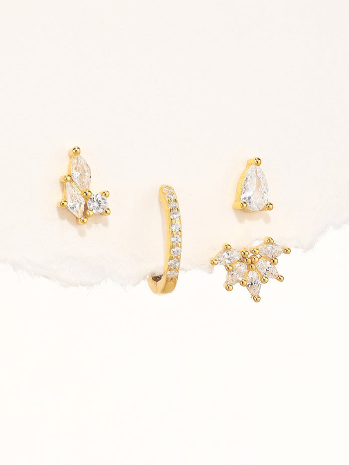 Magda | Gold-Plated Delicate Earrings with Soft Shine