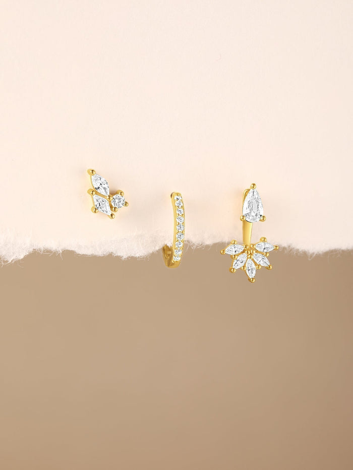 Magda | Gold-Plated Delicate Earrings with Soft Shine