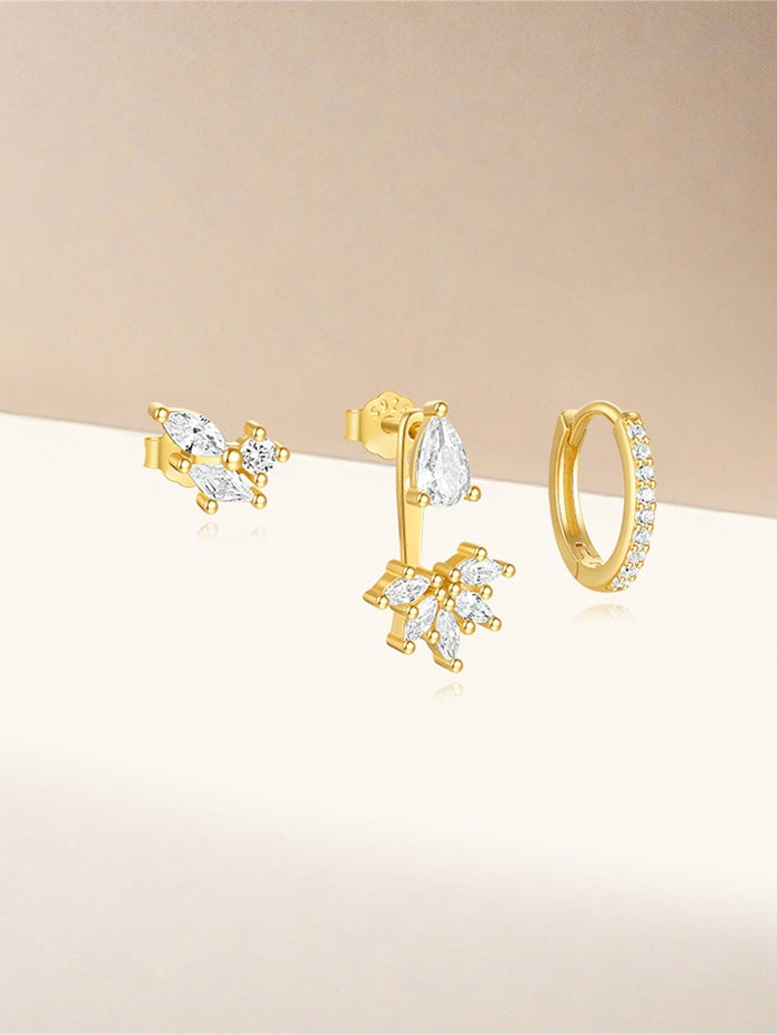 Magda | Gold-Plated Delicate Earrings with Soft Shine