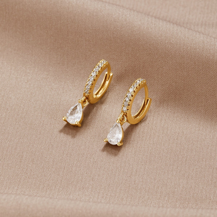 Magdalena | Silver Earrings with Hoop Open
