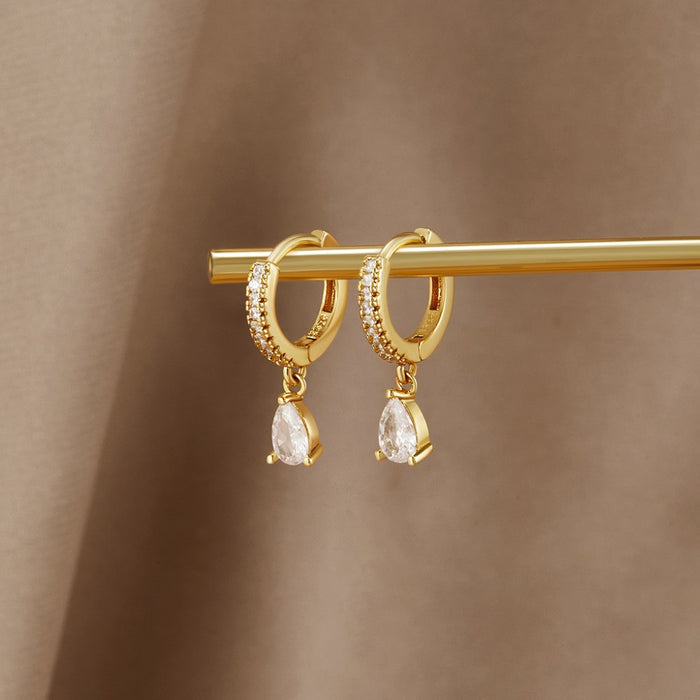 Magdalena | Silver Earrings with Hoop Open