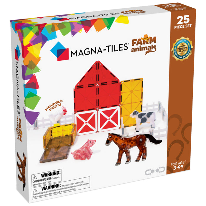 Magna Tiles | Farm Animals 25 Piece Set