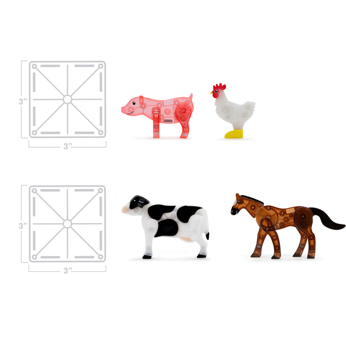Magna Tiles | Farm Animals 25 Piece Set