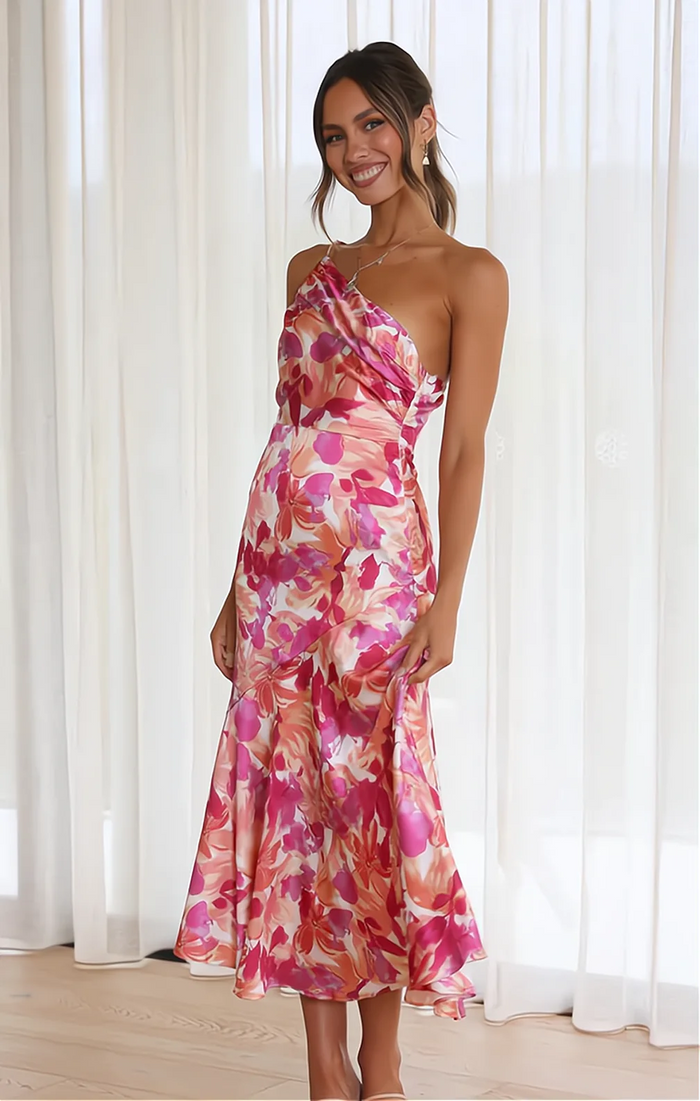 Majken | Summer Dress Elegant with Floral