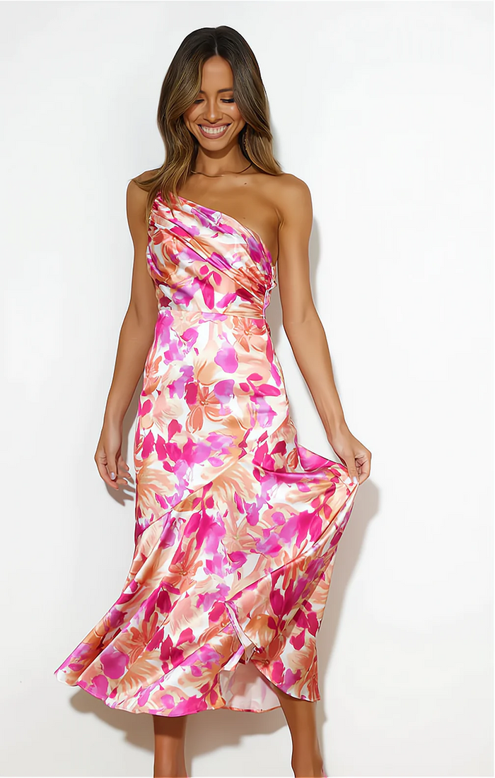 Majken | Summer Dress Elegant with Floral