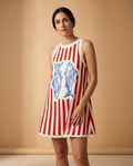 Mar | Short-Sleeve Printed Dress