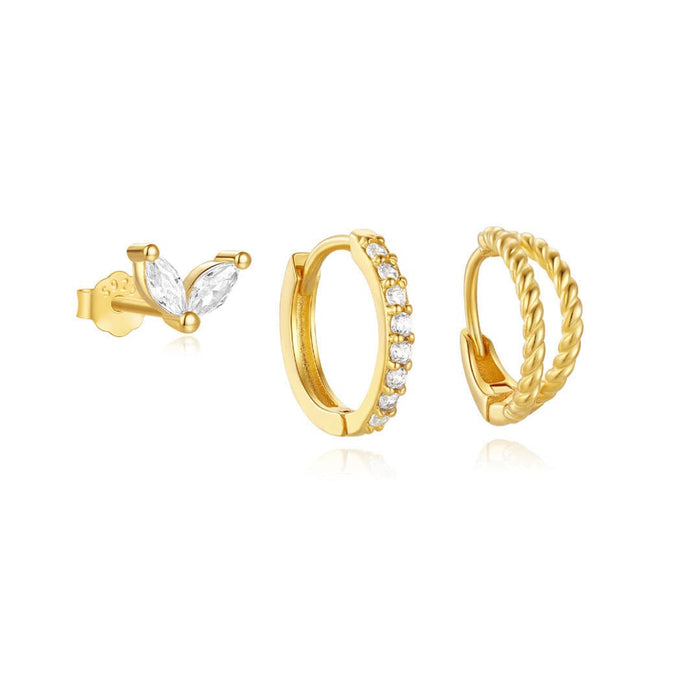 Mara | Gold-Plated Earrings with Delicate Movement