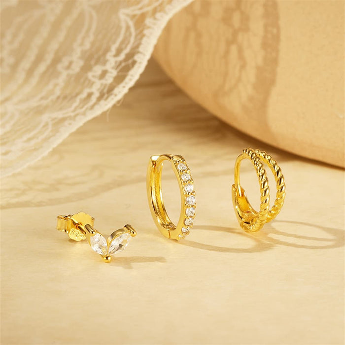 Mara | Gold-Plated Earrings with Delicate Movement