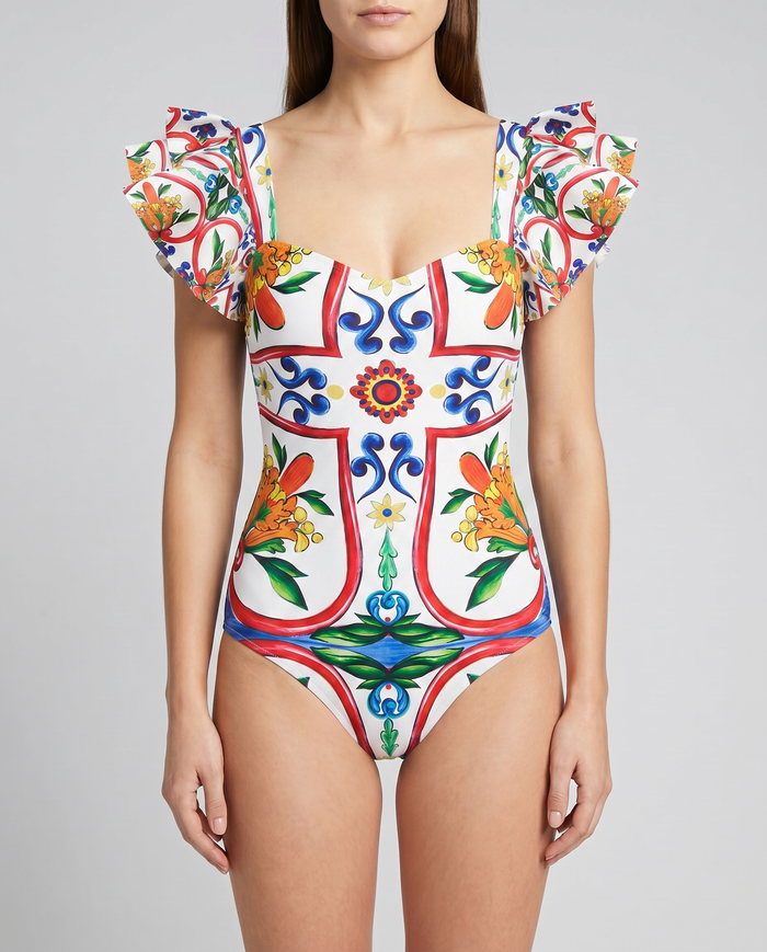 Marbella | Set Swim with Ruffle Detail