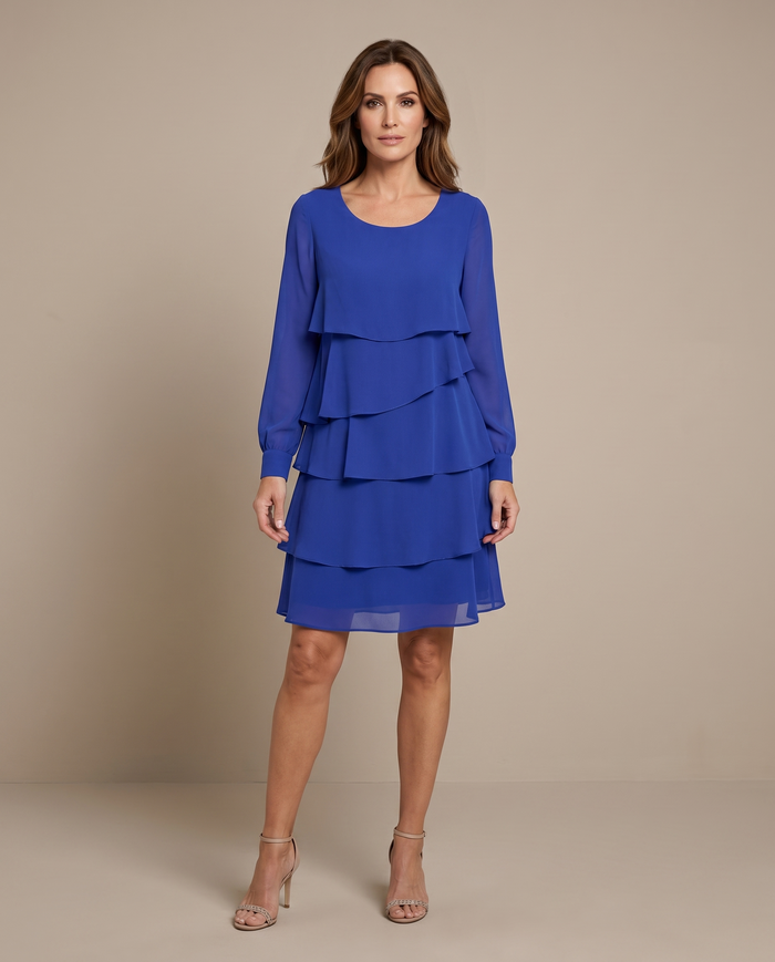 Margaret floral midi dress - full length editorial