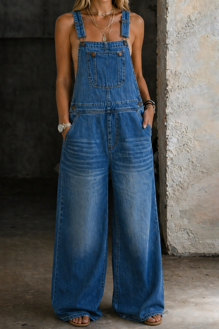 Mari - Denim Jumpsuit with Elasticated Waist