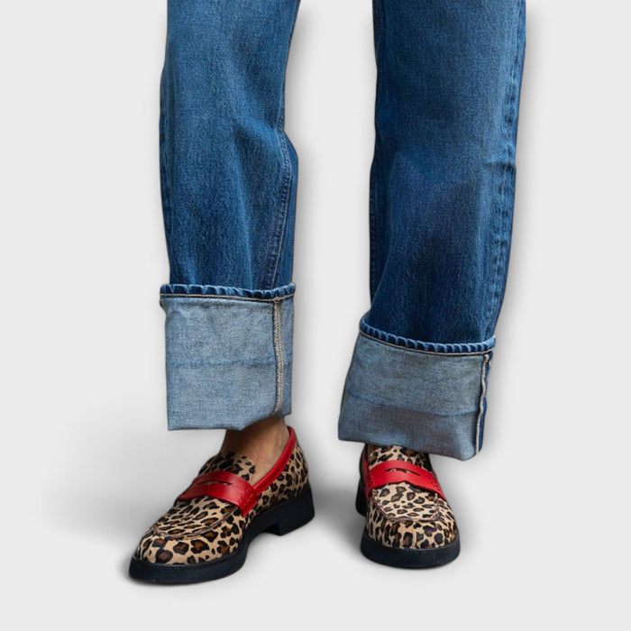 Mariana | Loafers Leopard Print Suede Synthetic