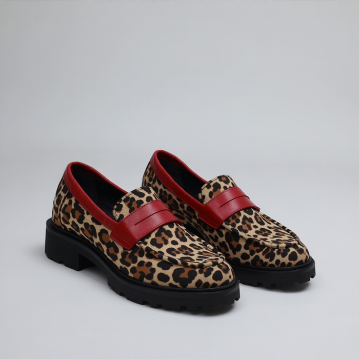 Mariana | Loafers Leopard Print Suede Synthetic