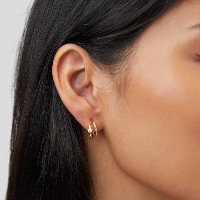 Mariana | Silver Narrow Silhouette Earrings