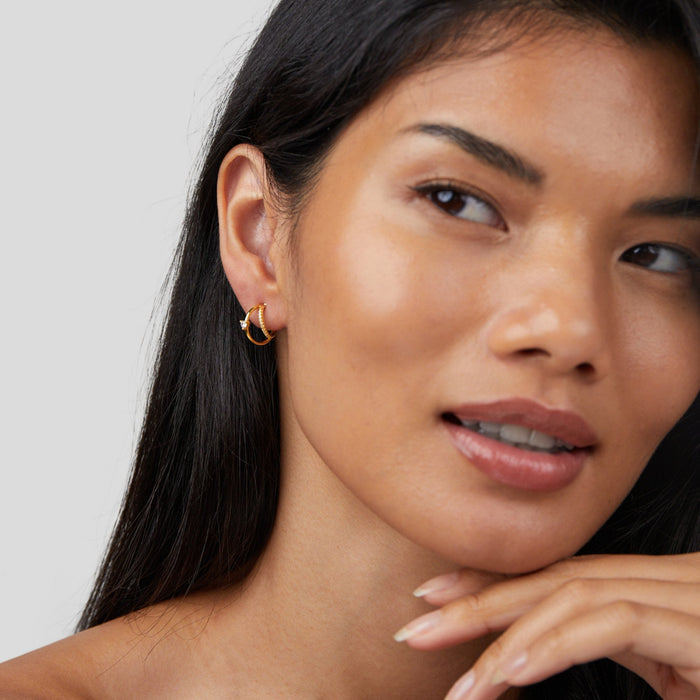 Mariana | Silver Narrow Silhouette Earrings