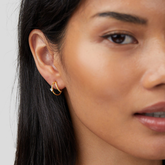 Mariana | Silver Narrow Silhouette Earrings