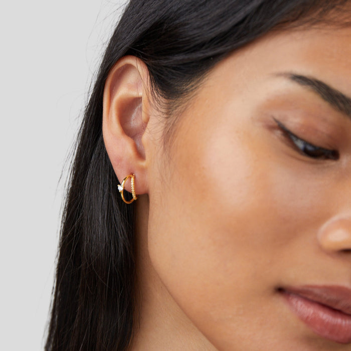 Mariana | Silver Narrow Silhouette Earrings
