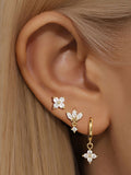 Marina | Gold-Plated Delicate Earrings with Subtle Movement