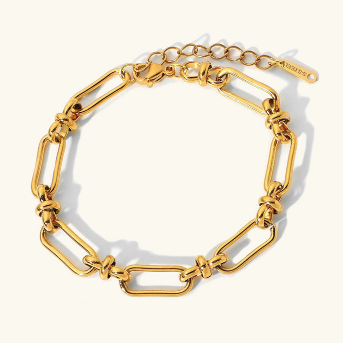 Marisa | Gold-Plated Bracelet with Delicate Double Structure