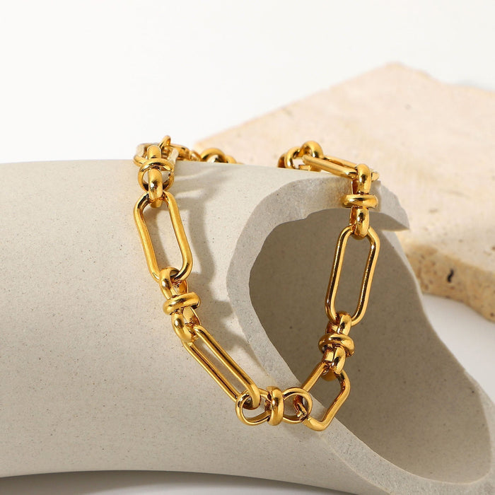 Marisa | Gold-Plated Bracelet with Delicate Double Structure