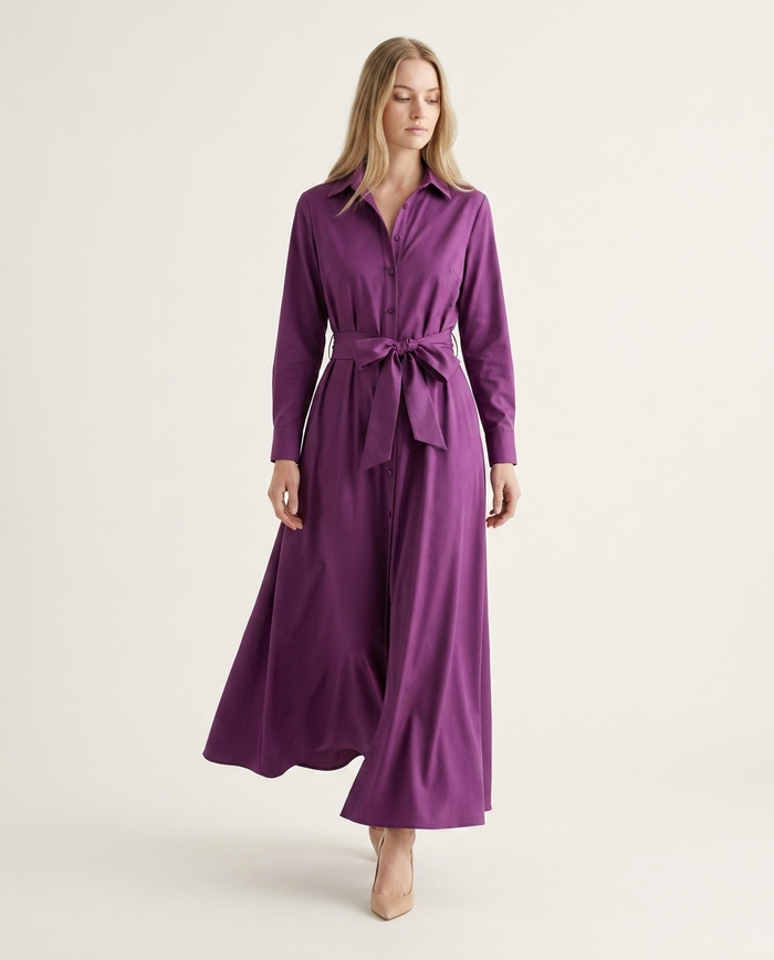 Marise | Elegant with Bow Maxi Dress - off-white studio editorial
