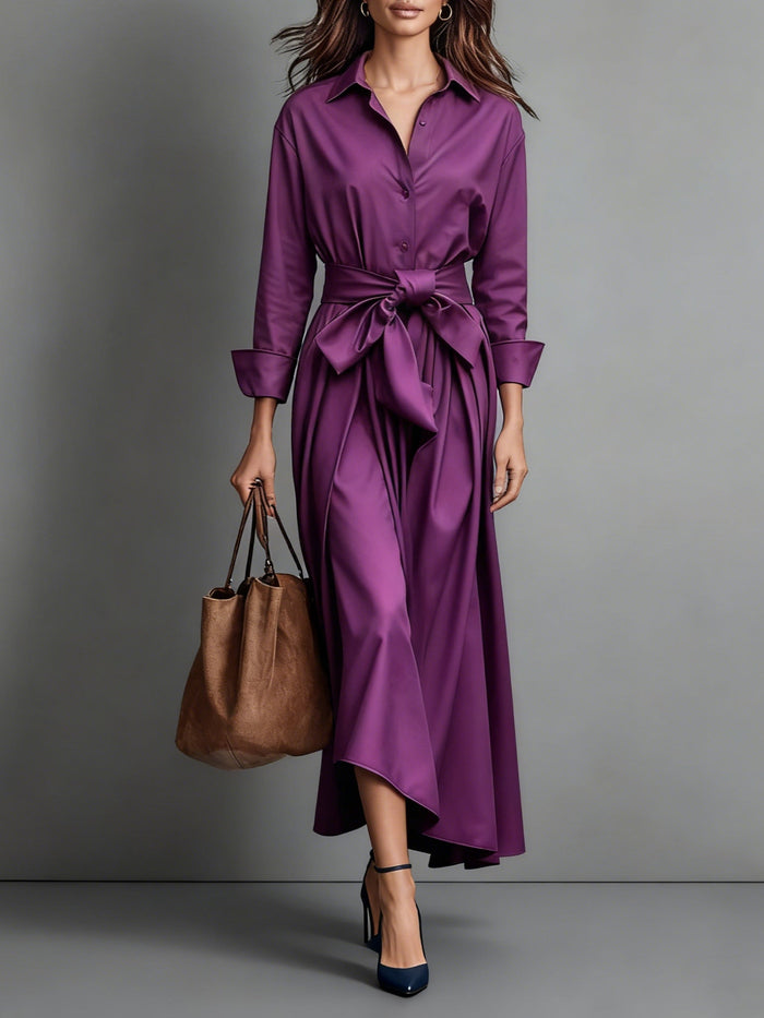Marise | Elegant with Bow Maxi Dress