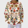 Marja - Autumn Woodland Waffle Henley