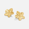 Markéta | Gold-Plated Shaped Flowers Earrings