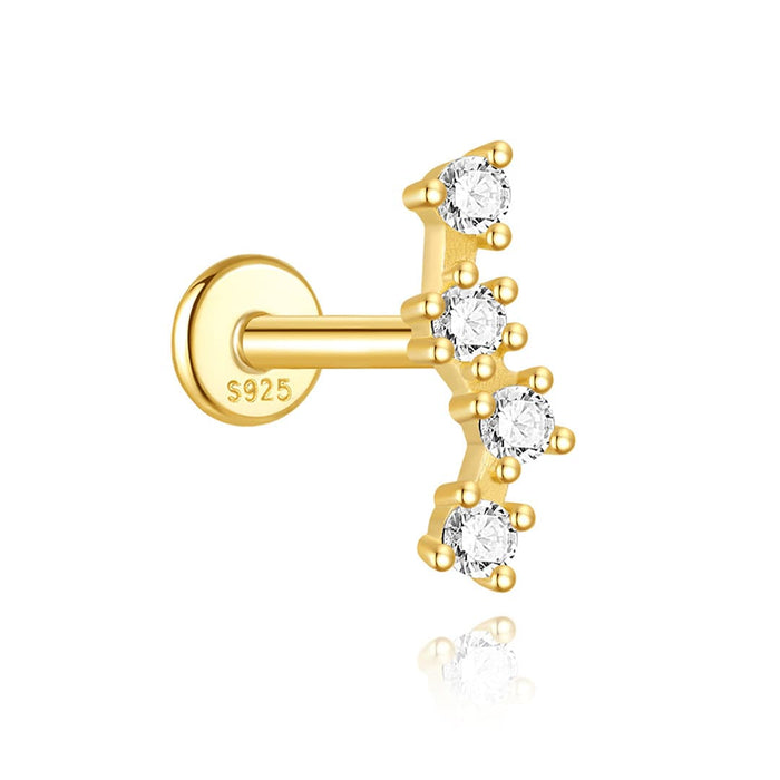 Marlena | Gold-Plated Luminous Character Earrings