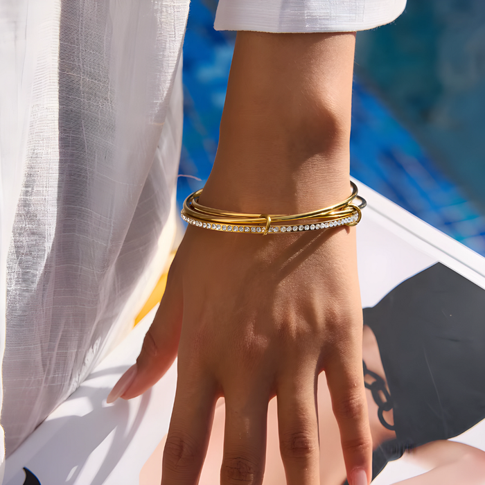 Marta | Gold-Plated Brilliant Bracelet