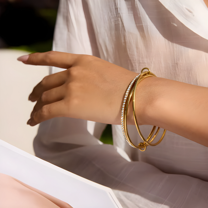 Marta | Gold-Plated Brilliant Bracelet