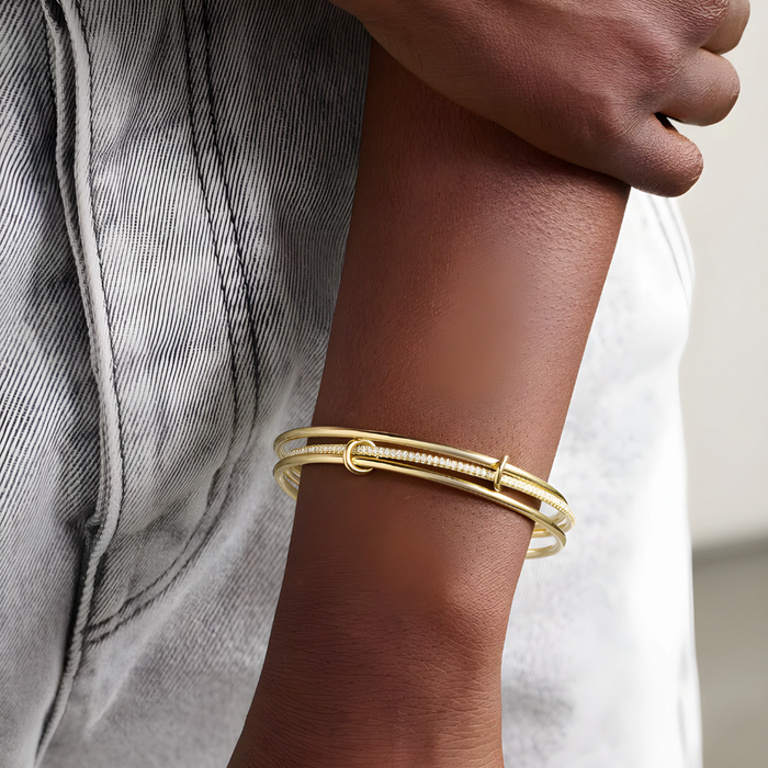 Marta | Gold-Plated Brilliant Bracelet